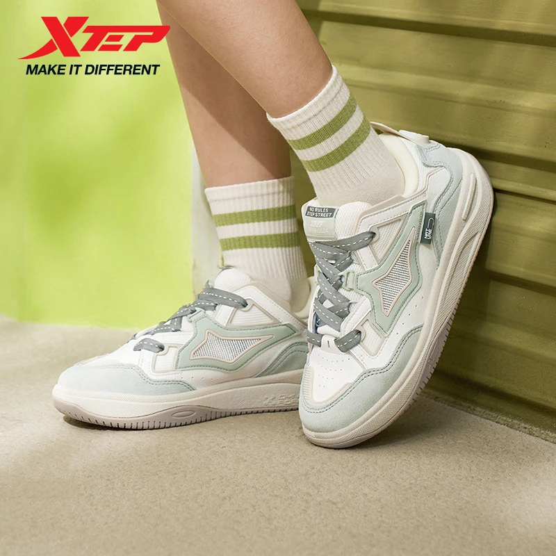 

Xtep Skateboard Shoes For Women Wear-Resistant Comfortable Leisure Women's Shoes Durability Non-Slip Soft Sneakers 976218310008