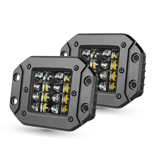 2X 5 ""montaje empotrado trabajo todoterreno 12V 24V 40W haz de luz LED Pods barra de luz para coche camión Atv Jeep faro