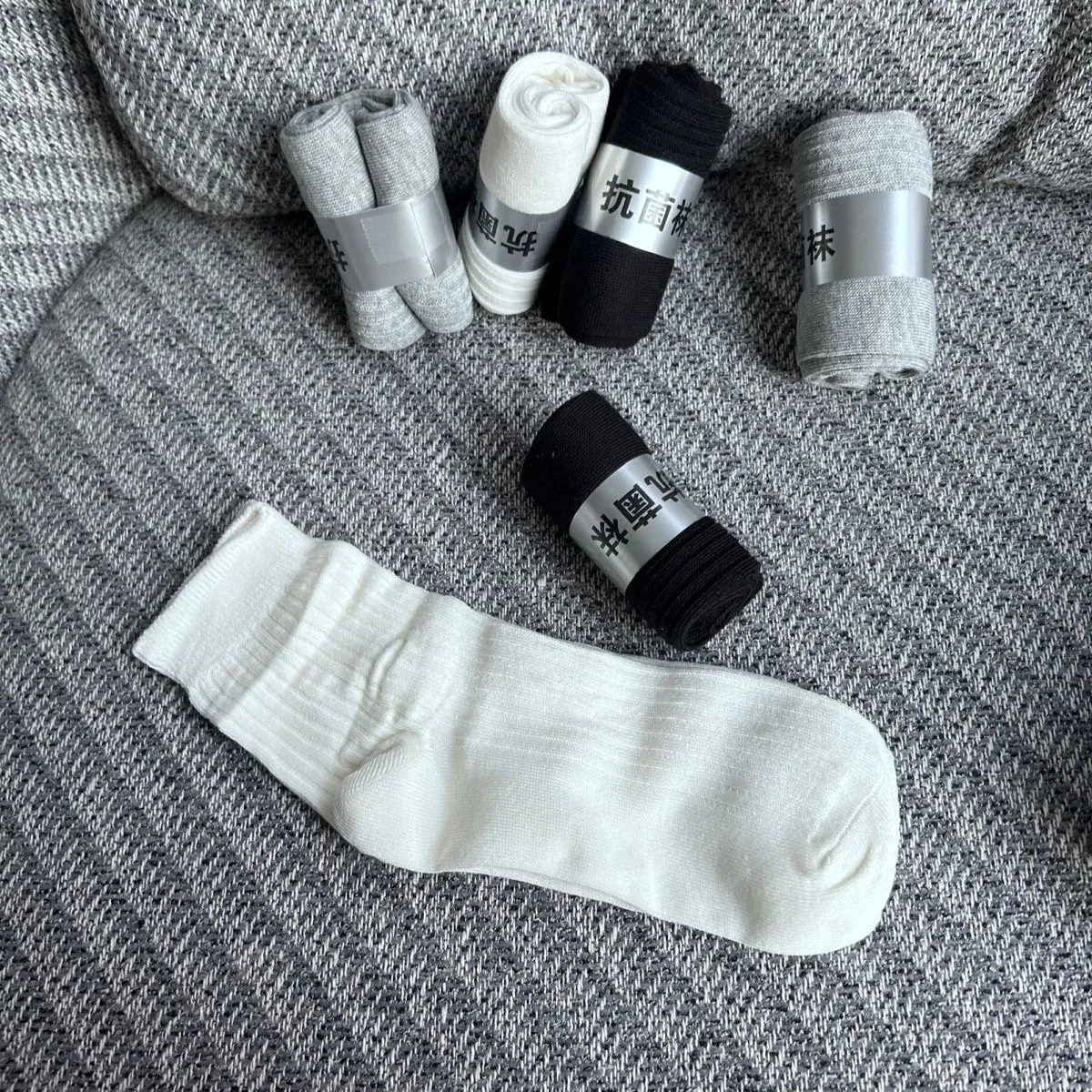 Breathable unisex short tube socks, antibacterial, pure cotton, odor proof, men's socks, sweat absorbing socks, cotton socks, a