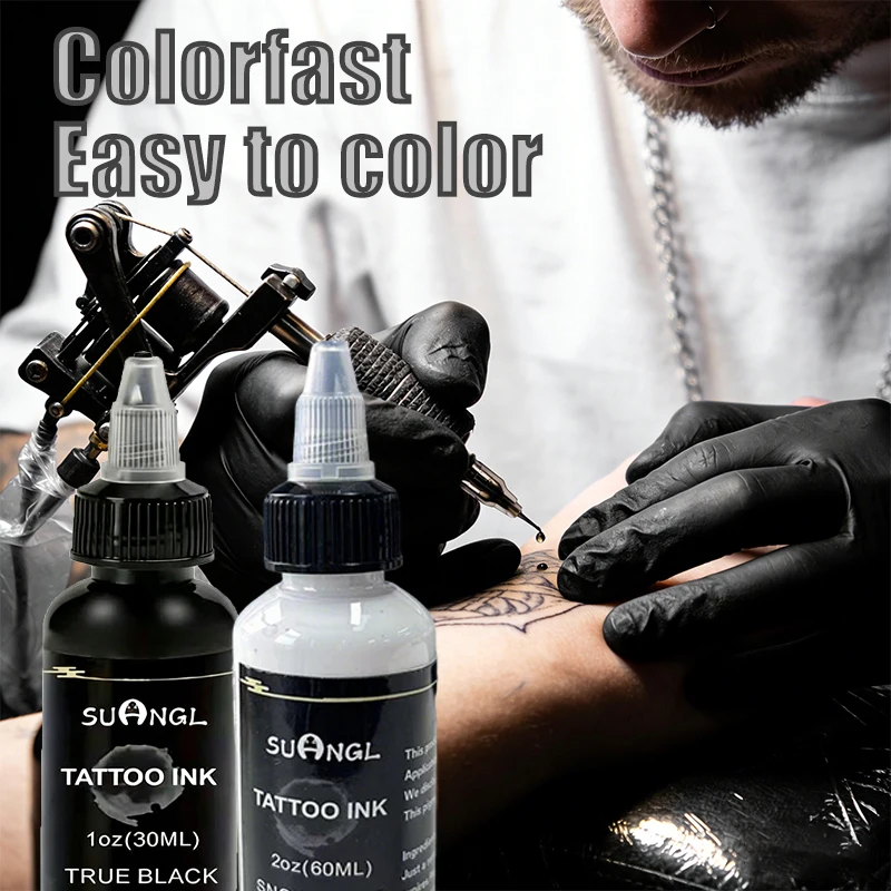 1pc 30/60ml Professional White Tattoo Ink with High Saturation and Waterproof Pigment, Tattoo Accessories Design