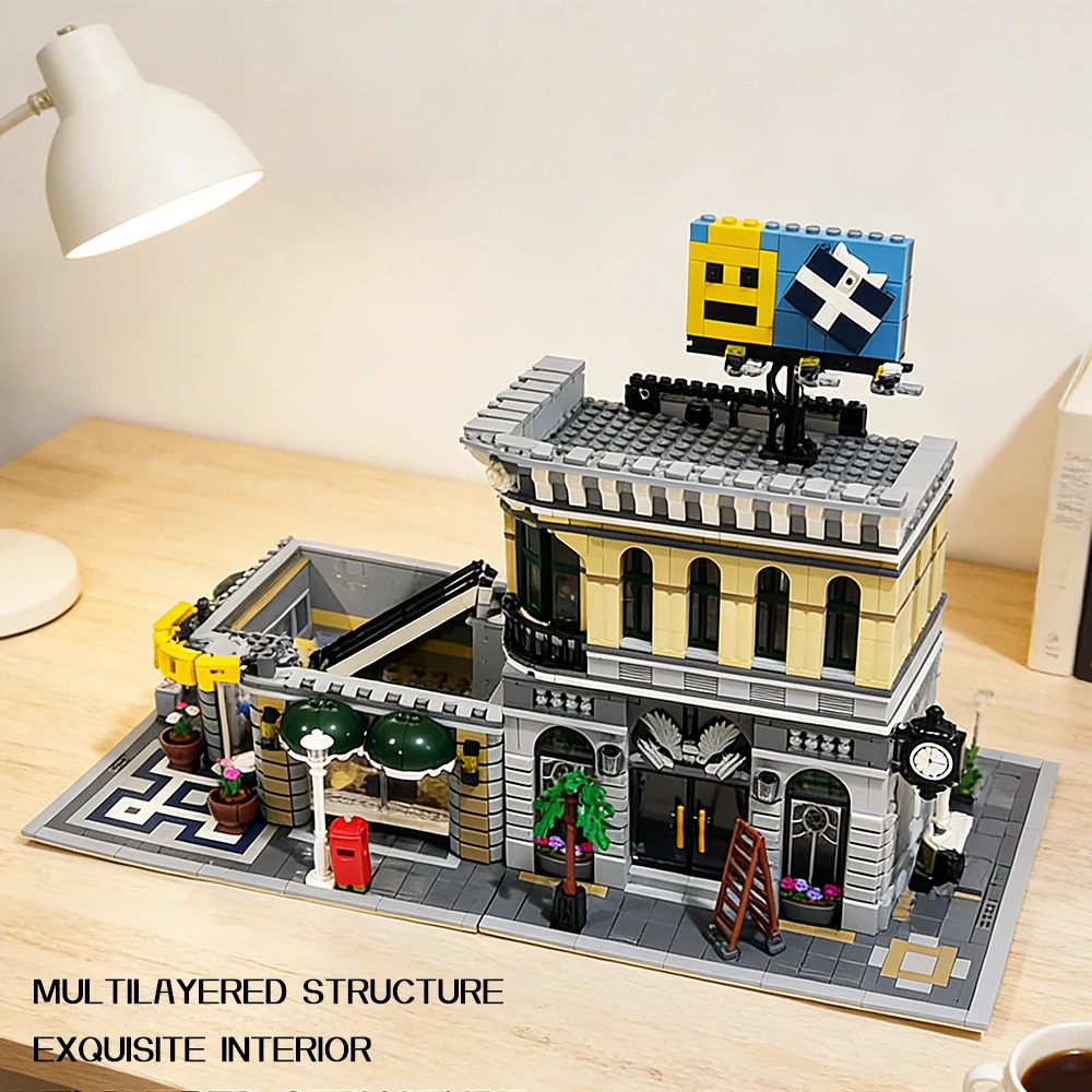 

Набор строительных блоков Street View: Банк, Гранд Эмпориум, Городской дом — Модульный конструктор повышенной сложности. Новогодние игрушки и подарки для взрослых.