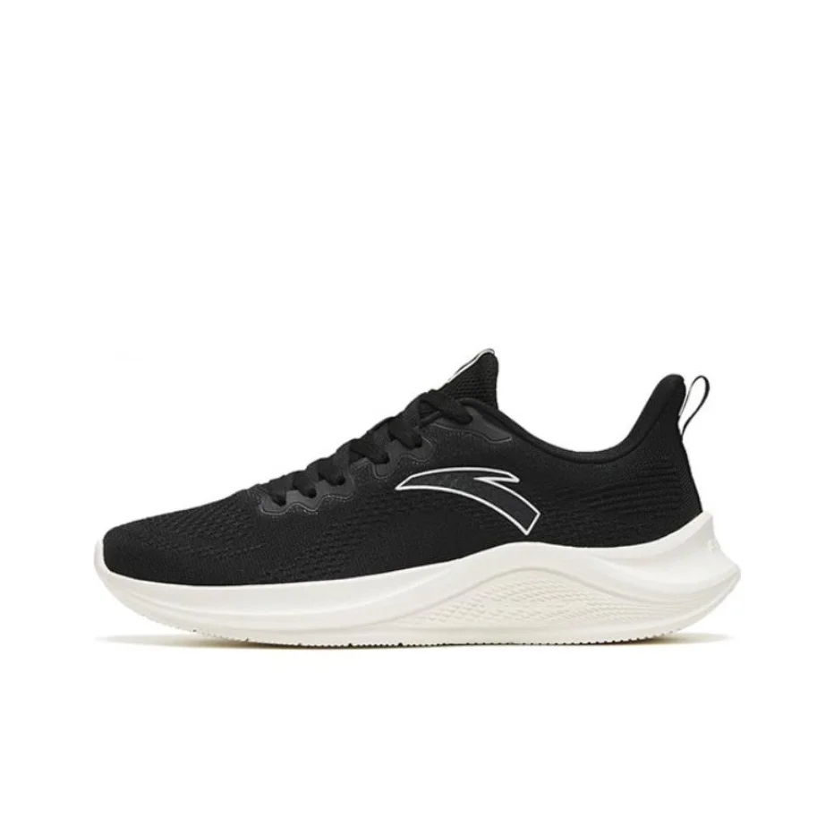 ANTA Cushioning Slip Resistant Breathable Low Top Casual Running Shoes Men's Black 912315582-1