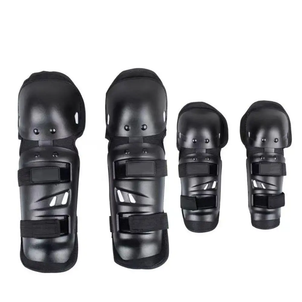 4pcs/set Knee Pads For Motorcycle Racing Round Head Protective Gear Knee Pads And Elbow Pads Set Cycling Equipment Four in one