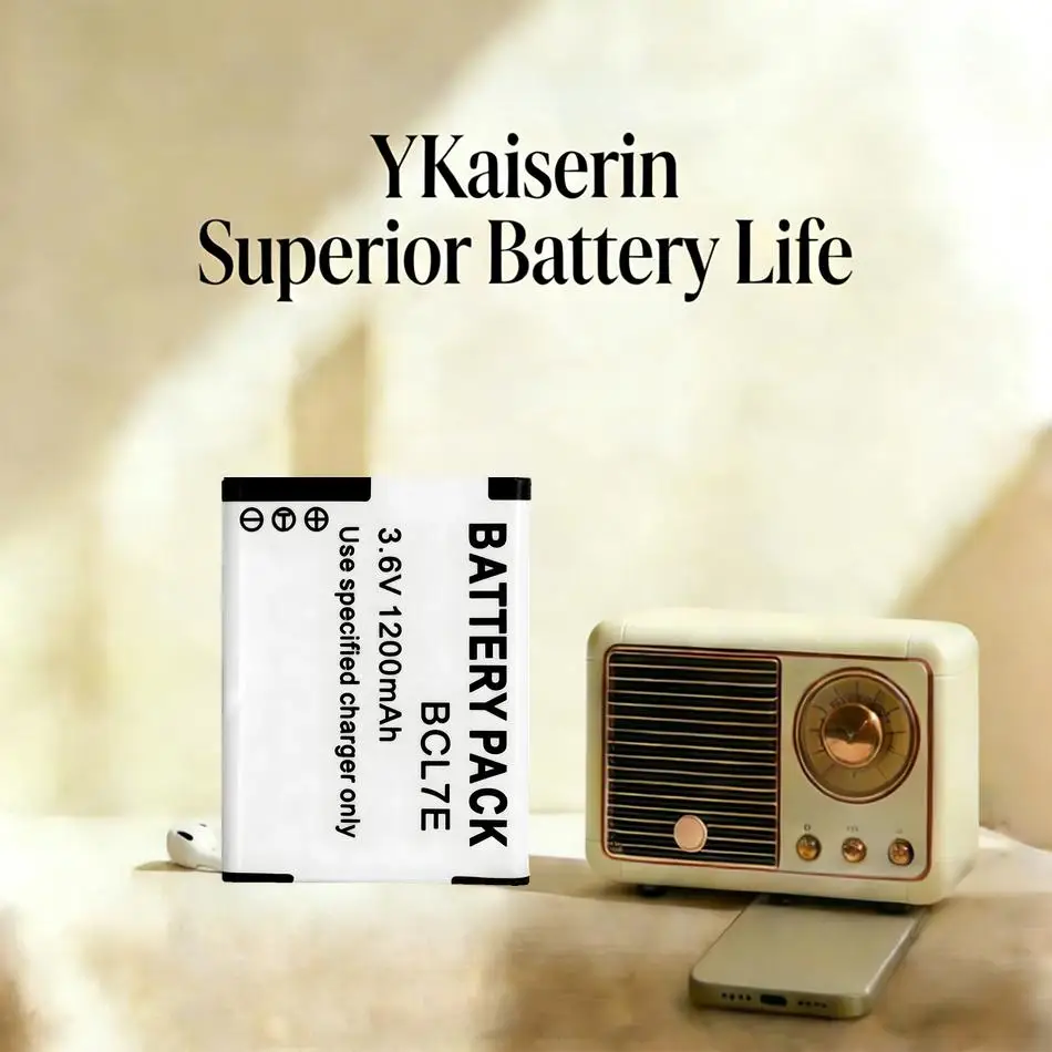 

1200Mah Lightweight Camera Battery For Panasonic Dmc-SZ3GK SZ9 XS1 FH10 FS50 F5 Dmw-BCL7E High-Efficiency