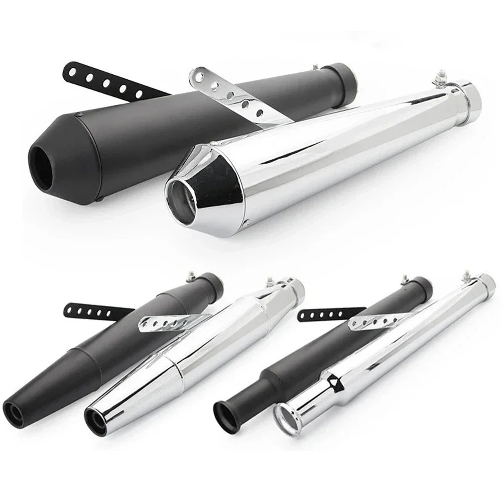 كاتم صوت عادم الدراجة النارية بتصميم عتيق كلاسيكي مطلي بالكهرباء للهروب من أجل مقهى المتسابق بوبر تشوبر مخصص