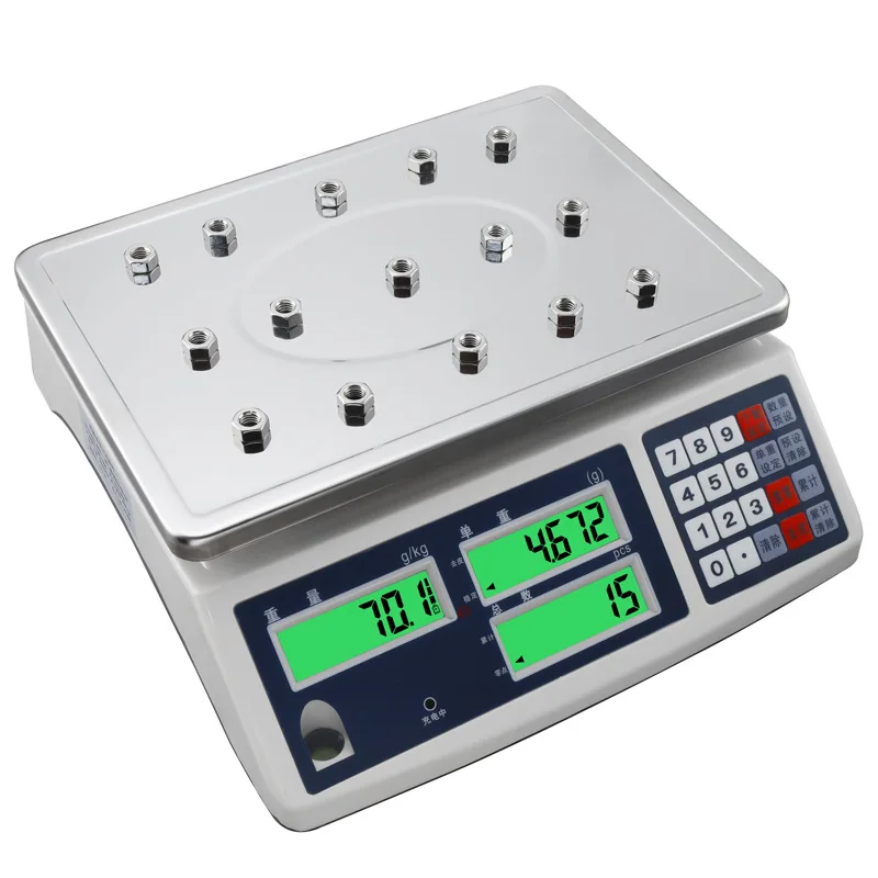 High Precision Digital Counting Scale Industrial Electronic Gram Scale Small Precision Weighing Bench Scale for Lab Jewelry