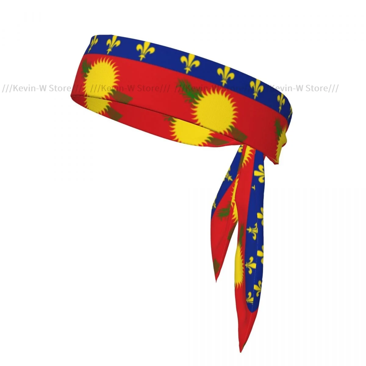 Head Tie Bandana Flag Of Guadeloupe Head Scarf Wrap Outdoor Sports Sweatband