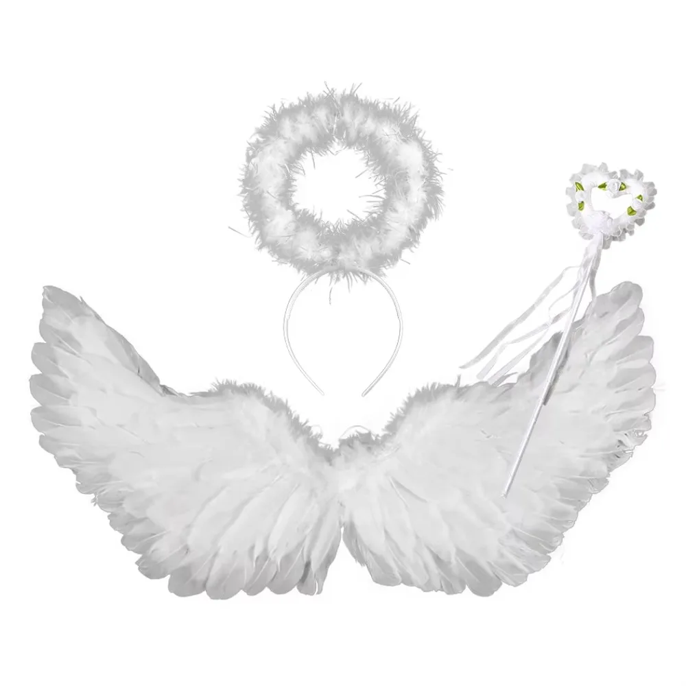 Photo Props Feather Wing Sweet Dance Show Props Demon Feather Wing Hair Band Party Accessories Halloween Cosplay Accessories