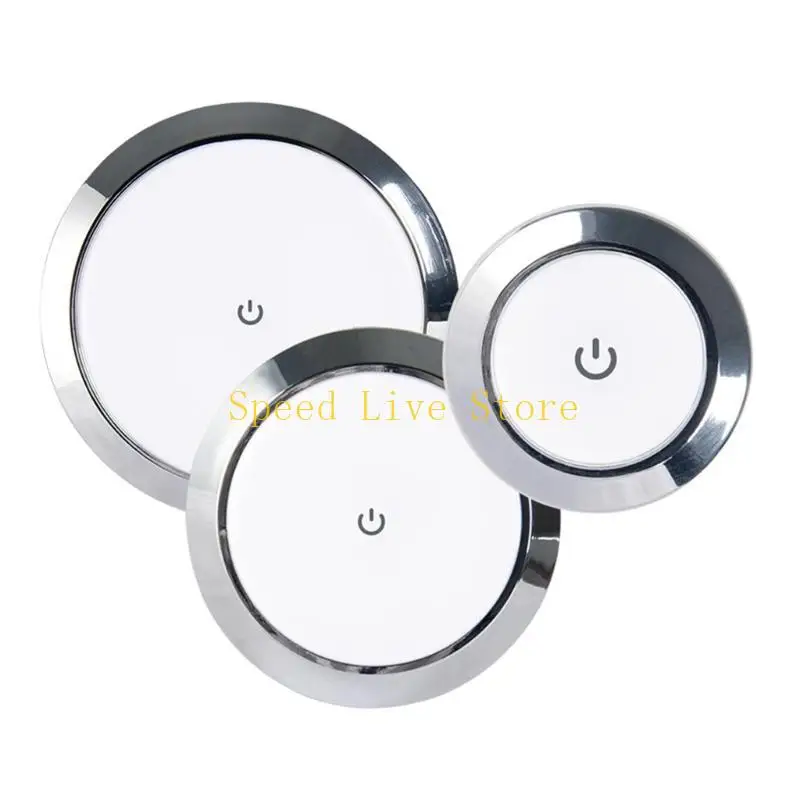 547C 12V/24V LED Puck Lamp SurfaceMount Dome LightInterior Accessories Touch Switch Marine Ceiling Roof Light 7.3/14/18cm
