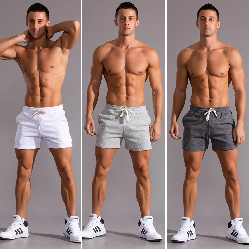 2024 Summer Male Shorts Cotton Casual Running Shorts Men Joggers Fitness Workout Shorts Black Quick Dry Gym Sports Short Pants