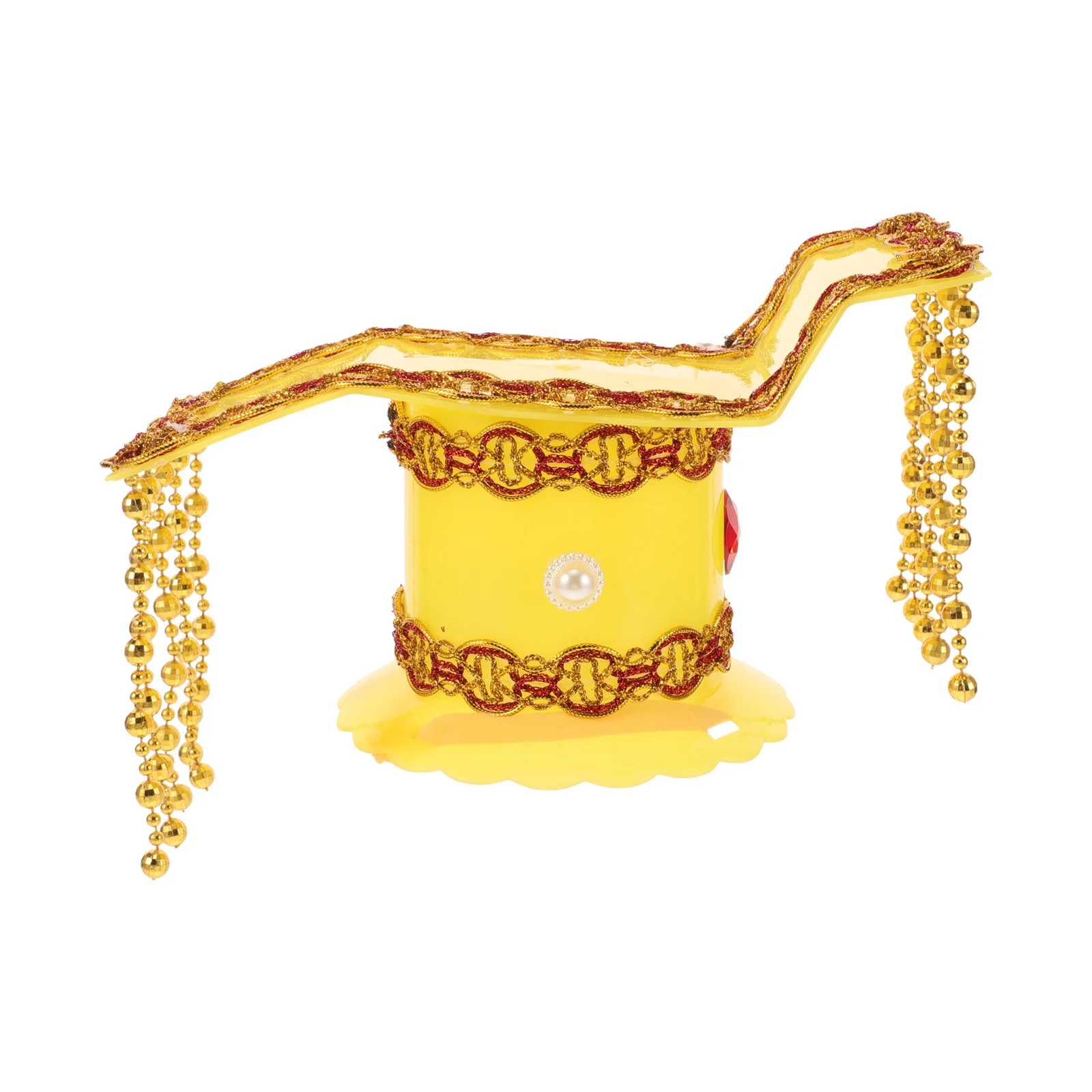 

Chinese Emperor Hat Traditional Style Ancient Hanfu Headdress For Festival Party Cosplay Retro Asian Historical