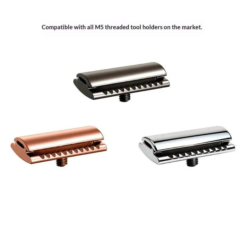 New Whityle 22T-H Glide PRO 5.0 Universal Safety Razor Head Super Roller Shaver Double Half Blade Shaving Shave Head M5 Thread view 6