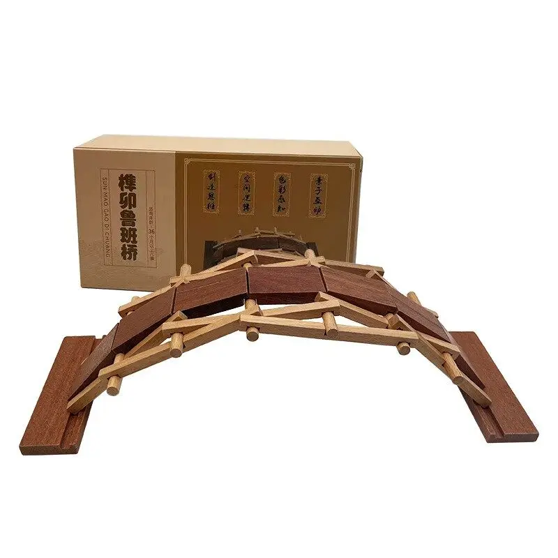 

Mortise and Tenon Wooden Model Building Kits Mind Brain Teasers Puzzles 3D Assembling Wood Toys