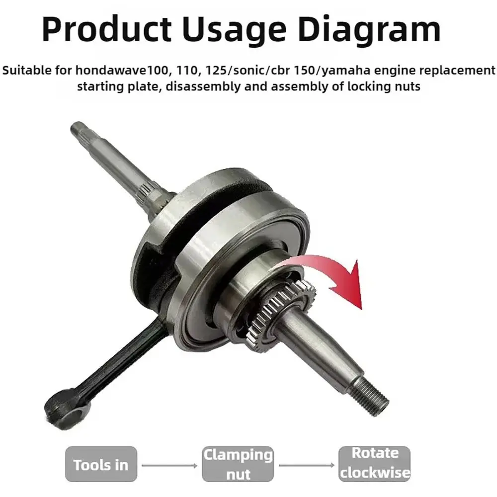 

1 шт. новая втулка сцепления 18/20/22 мм, гайка для мотоцикла, инструмент для снятия гайки с четырьмя когтями, гаечный ключ, инструмент для мотоциклетного сцепления для GY6, гайка сцепления