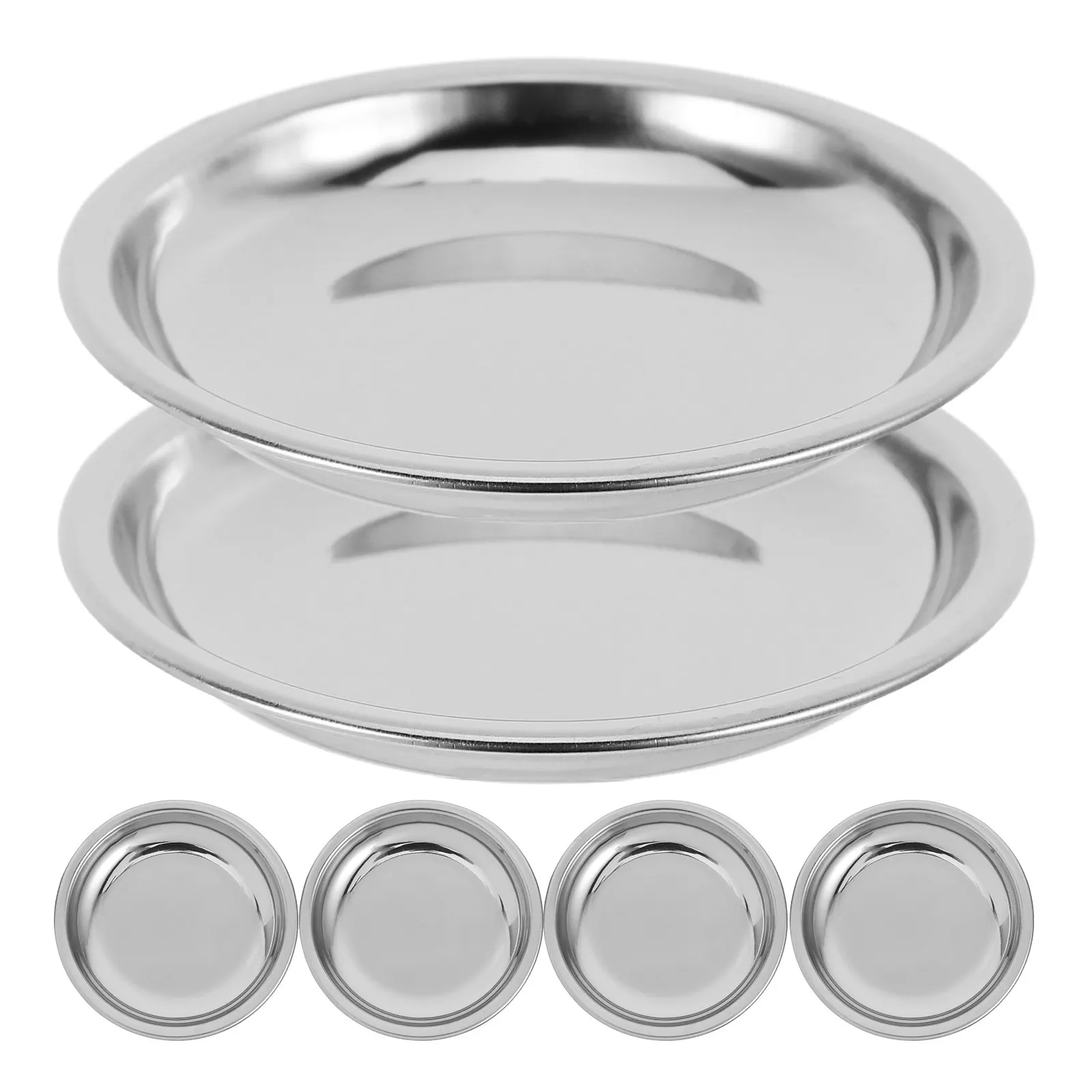 6 pcs Stainless Steel Scale Pan For Digital Scales Jewelry Weighing Tray Lab Food Use Compact Precision Small Metal Plate view 3