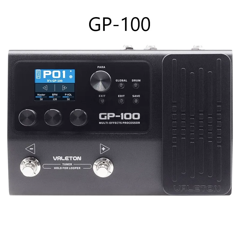 

Valeton GP-100 Multi Guitar Effects Processor 140 Effects Looper HD digital Modeling System Effector for Electric Guitar