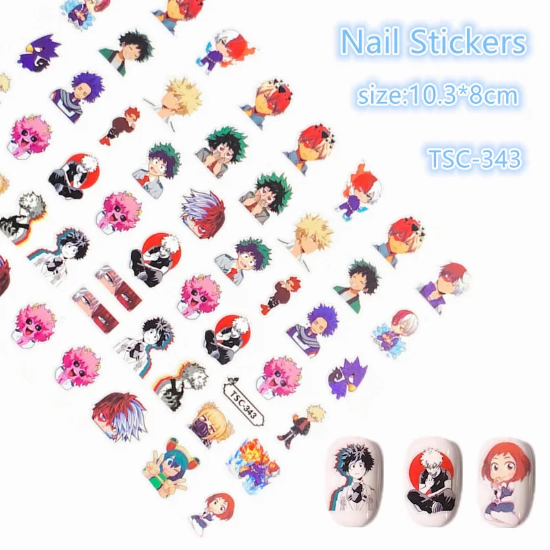 

Newest TSC-343 cartoon series 3d nail art sticker nail decal stamping export japan designs rhinestones