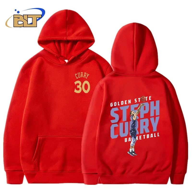 stephen curry double-sided printed adult hoodie loose large size sports sweatshirt casual top for men and women