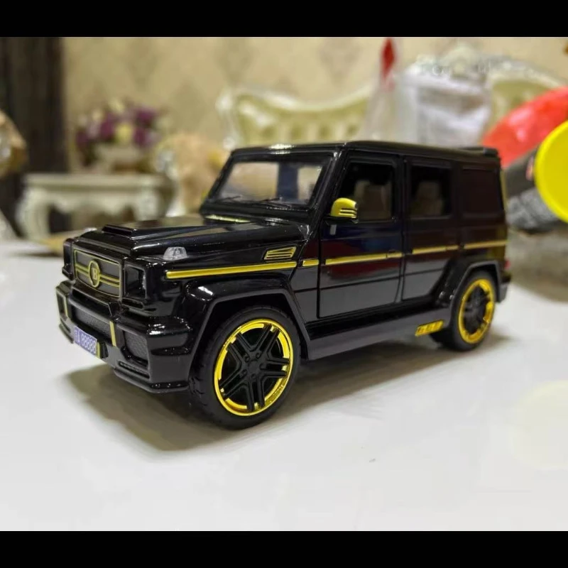 1:24 z G65 Refit Metal Diecast coche de juguete modelo simulación vehículo de juguete con luz de sonido tirar hacia atrás regalos del coche