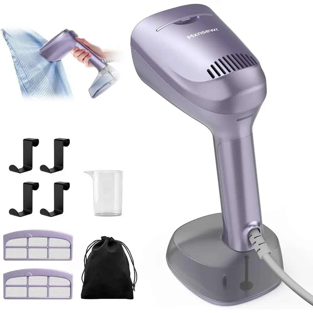 

Handheld Travel Garment Steamer with 3500Pa Suction and 400ml Capacity, 2-in-1 Steamer & Iron, 110v-120v