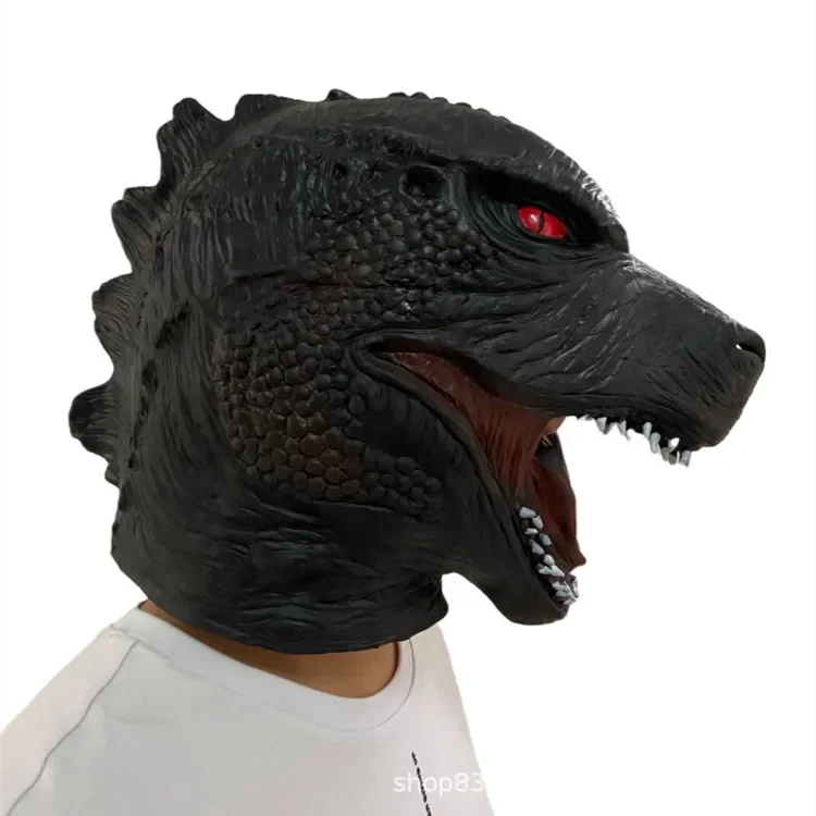 2025 Maschera King Kong Mostro con cappuccio Animale integrale Halloween Horror Dress Up Overlord Dinosauro Costumi e accessori spaventosi