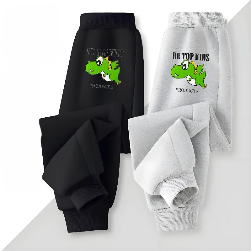 Frühling Herbst Jungen Hochgeschnittene Lange Hosen Kinder Elastische Taille Sporthosen Kinder Freizeithose Neu