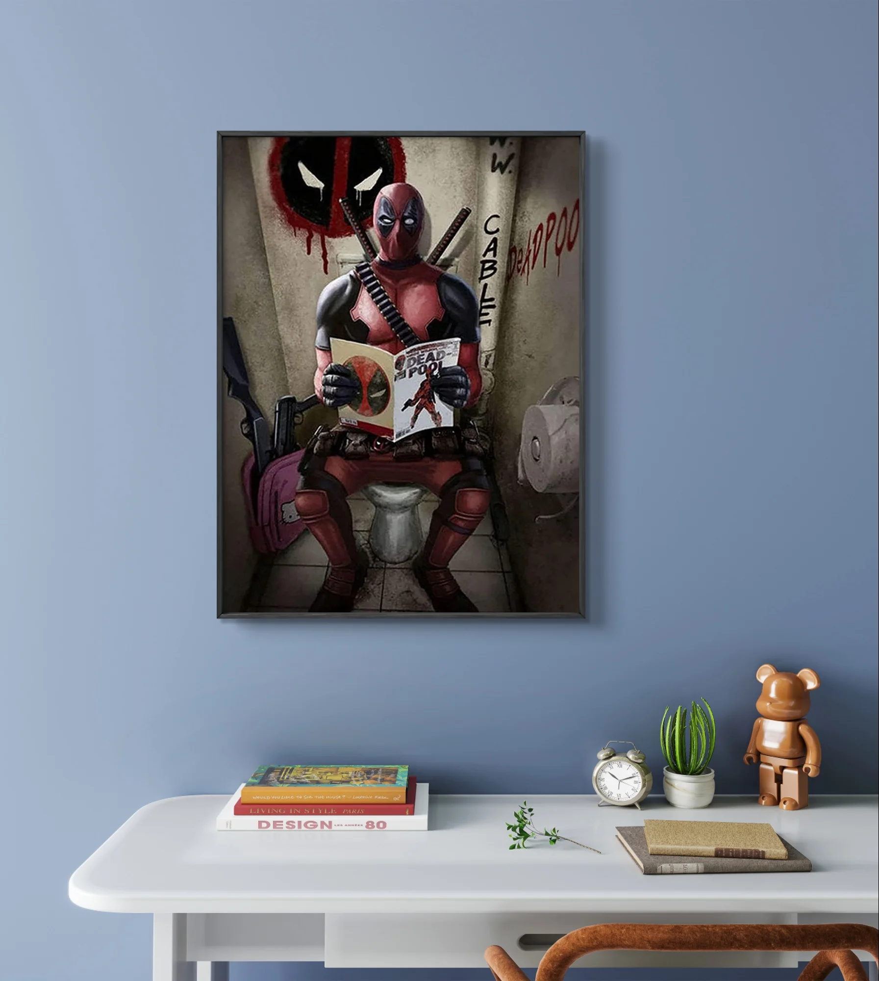 D-Deadpool 5D AB Diamond Painting Superhero Mural Diy Diamond Embroidery Cross Stitch Fun Hand Children's Gift Home Wall Decor