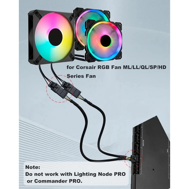 Lighting Node Corsair Commander Pro Digital Fan RGB Splitter For