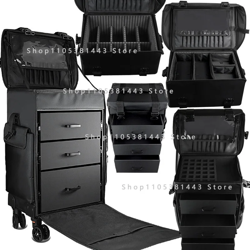 Trolley Case Multilayer Multifunctional Makeup Artist Follow-up Beauty Hair