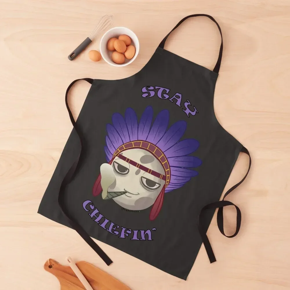 

Keep Chiefin' Apron professional hairdresser Kitchen For Men Chef Uniform For Men Apron