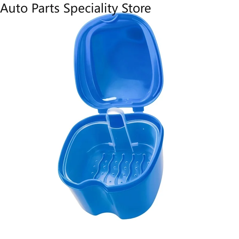 Denture Bath Box Organizer Dental False Teeth Storage Box with Hanging Net Container Cleaning Teeth Cases Artificial Tooth Boxes
