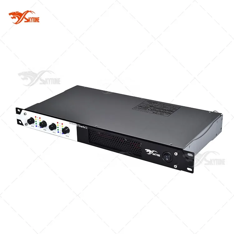 High Power 4 Channel 1000W  1U Digital Professional Audio Video Power Amplifiers Class D Power Amp