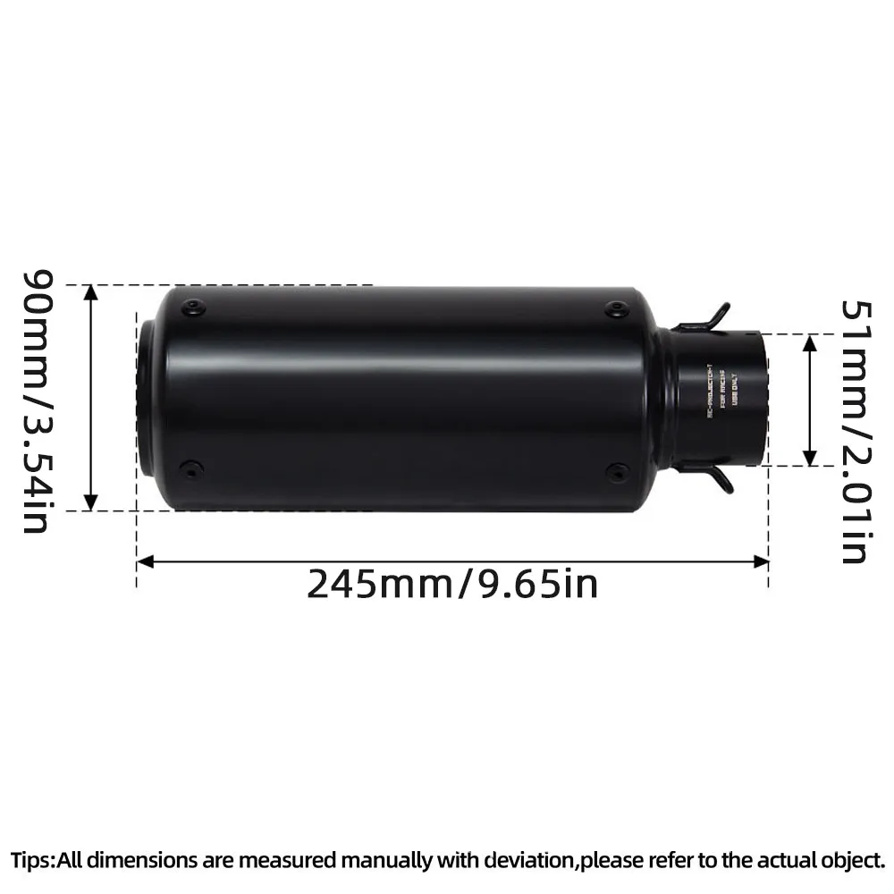 Slip For CF-Moto 650MT 650NK 400NK Exhaust Link Pipe Black Muffler Tips System Exhaust Systems Exhausts Pipes