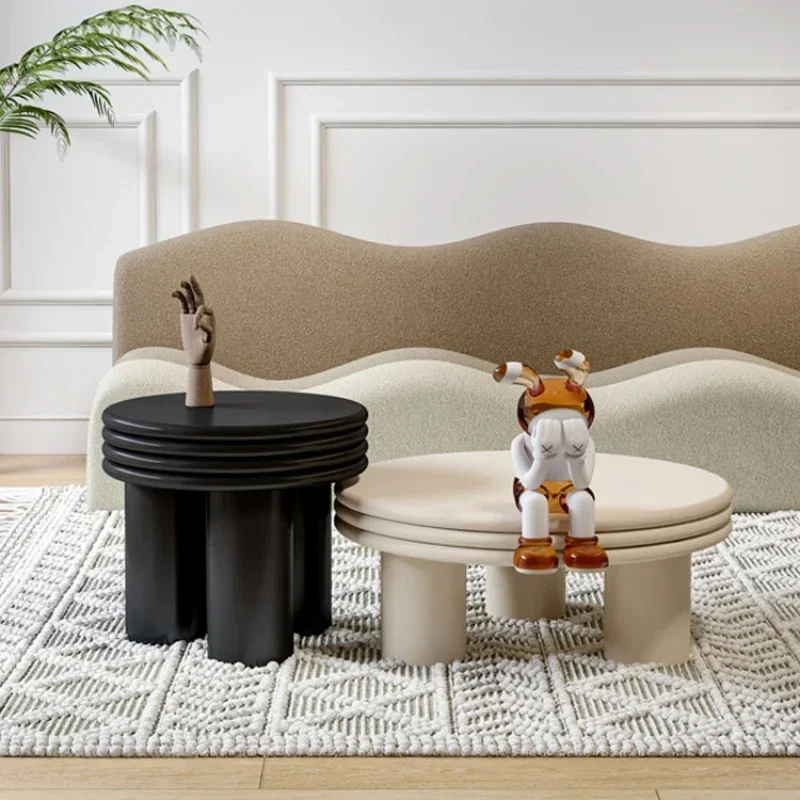 Mesas de centro nórdicas sencillas, mesa de centro moderna blanca y negra, mesa de centro pequeña minimalista, muebles para el hogar Wohnzimmer