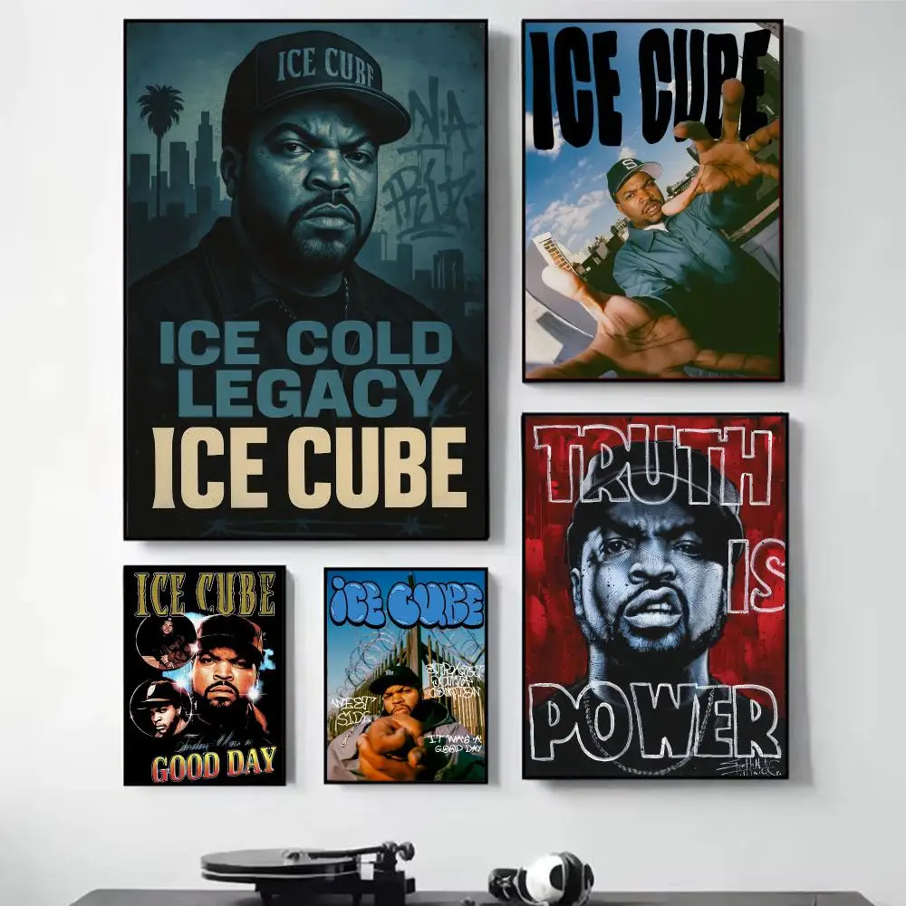 Ice C-Cube Painting Calligraphy Self Adhesive Wall Art Waterproof Print For Bedroom Living Room Hallway Home Decor