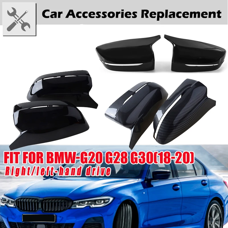 

Rhyming Wing Side Rearview Mirror Cover Mirrors Cap ABS Car Accessories Left/Right Hand Drive Fit for BMW G20 G28 G30 2018-2020