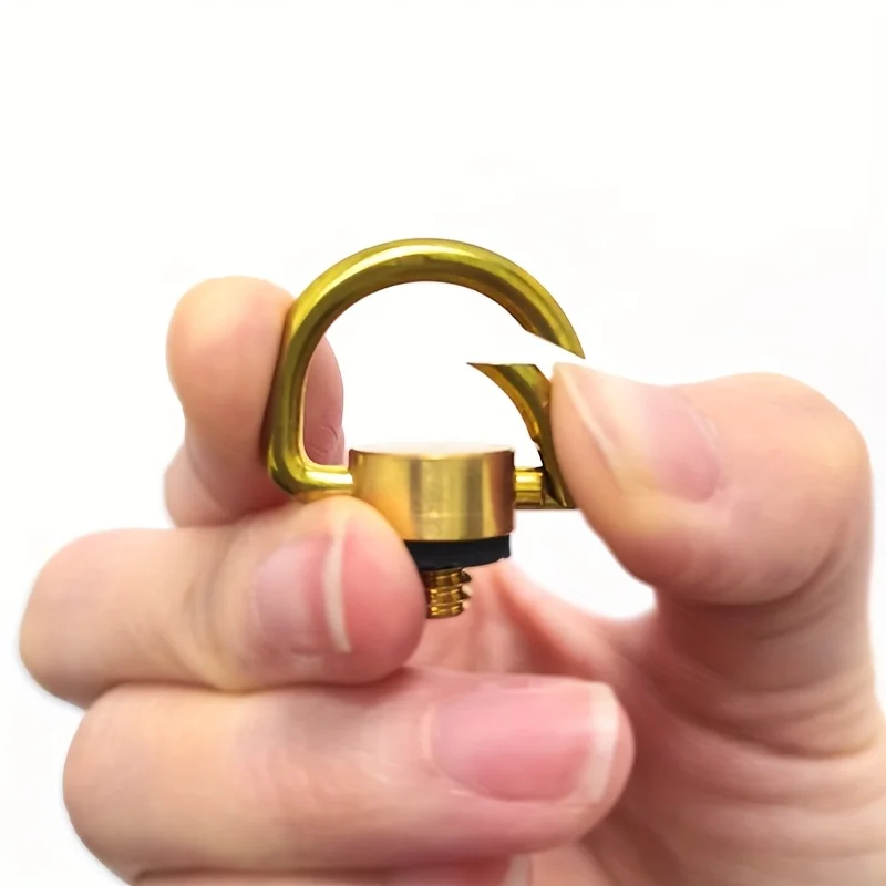 

Camping Lamp Brass D Ring Attachment Top Spring Easy Hang