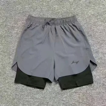 Shorts Herren Laufshorts Marathon Leichtathletik Schnelltrocknendes Futter Nachtlauf Erwachsene Fitness Training Leggings