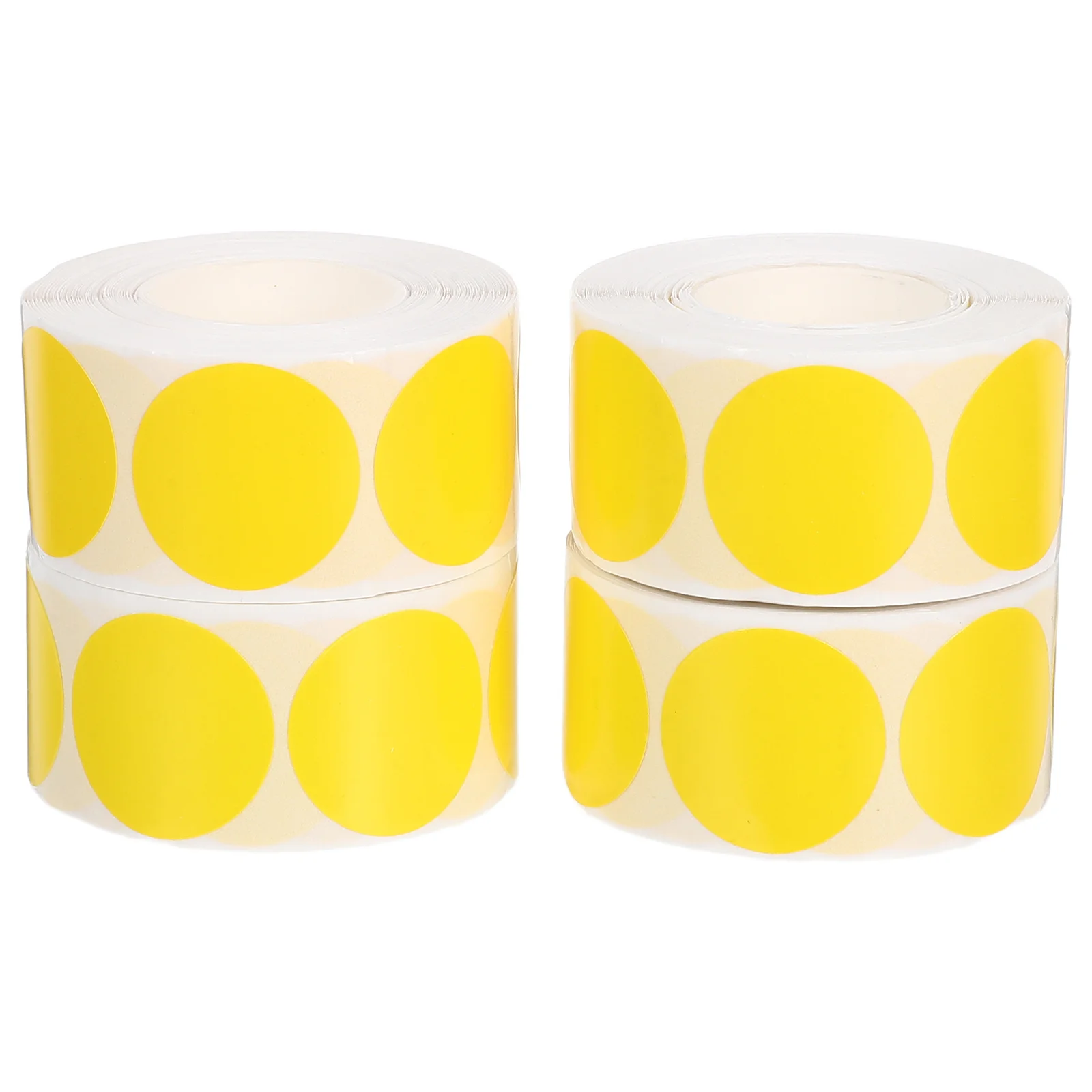 

1000Pcs Coding Labels Blank Round Stickers 1 Inch Yellow Adhesive Dots for Color Coding Garage Sale Price Stickers Writable