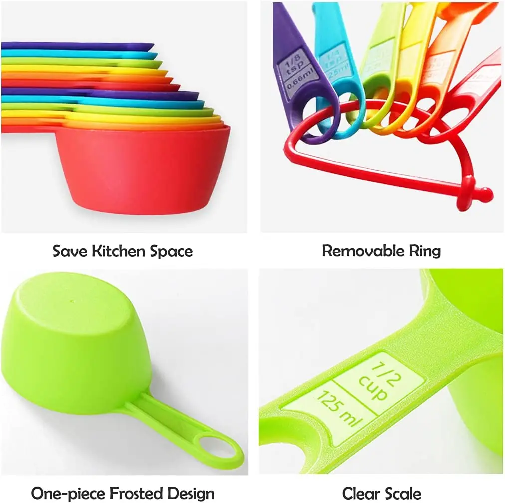 Measuring Spoon Cup Set 1 1/2 1/3 1/4 Kitchen Gadgets Bakeware Measuring Tools Scales