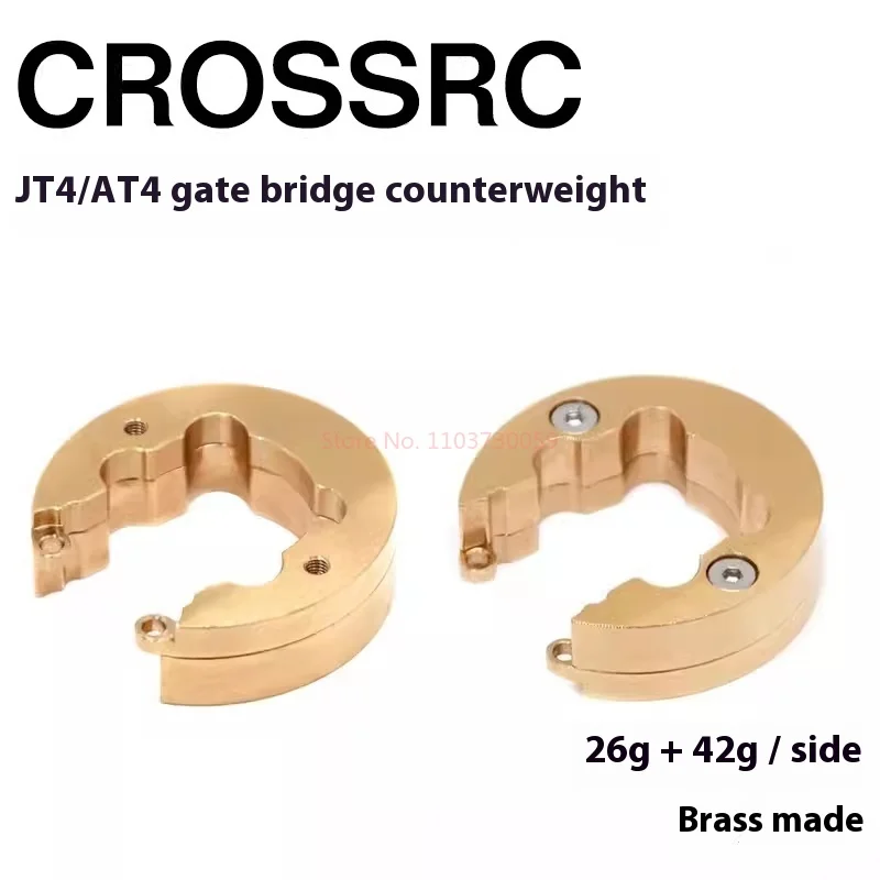 Crossrc Climbing Vehicle At4 Jt4 At6 Nt4 Nt6 Universal 9740097 Door Bridge Wheel Edge Brass Counterweight
