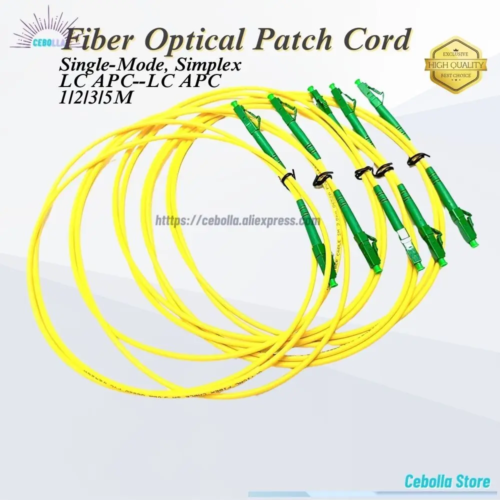 

10PCS/LOT Simplex LC/APC-LC/APC Patch Cord 1/2/3/5M/ Fiber Optic Jumper Cable 2.0Mm Or 3.0Mm PVC