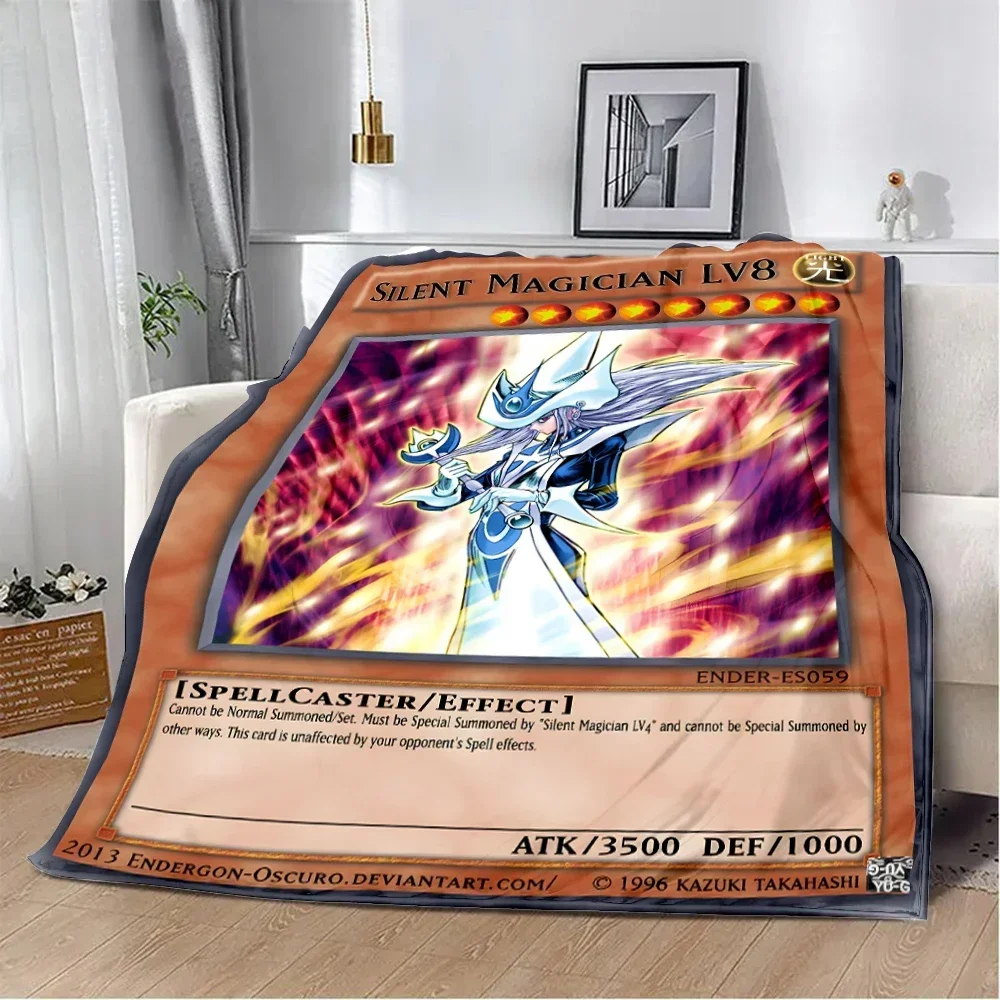 Anime YU GI OH Card Printed Blanket Picnic Blankets Warm Blanket Soft and Comfortable Blanket Home Travel Birthday Gift