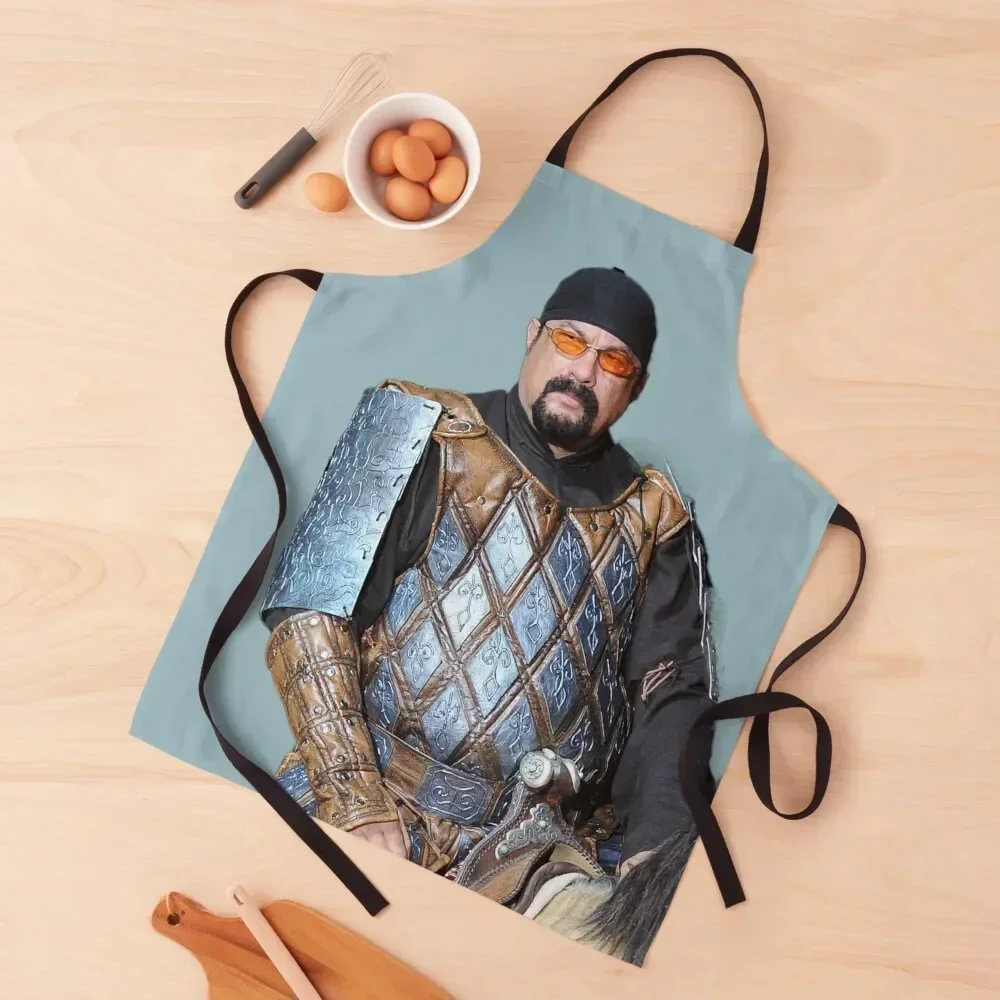 

Medieval Seagal - Steven On A Horse Apron Hairdressing for home useful pieces Barber Apron