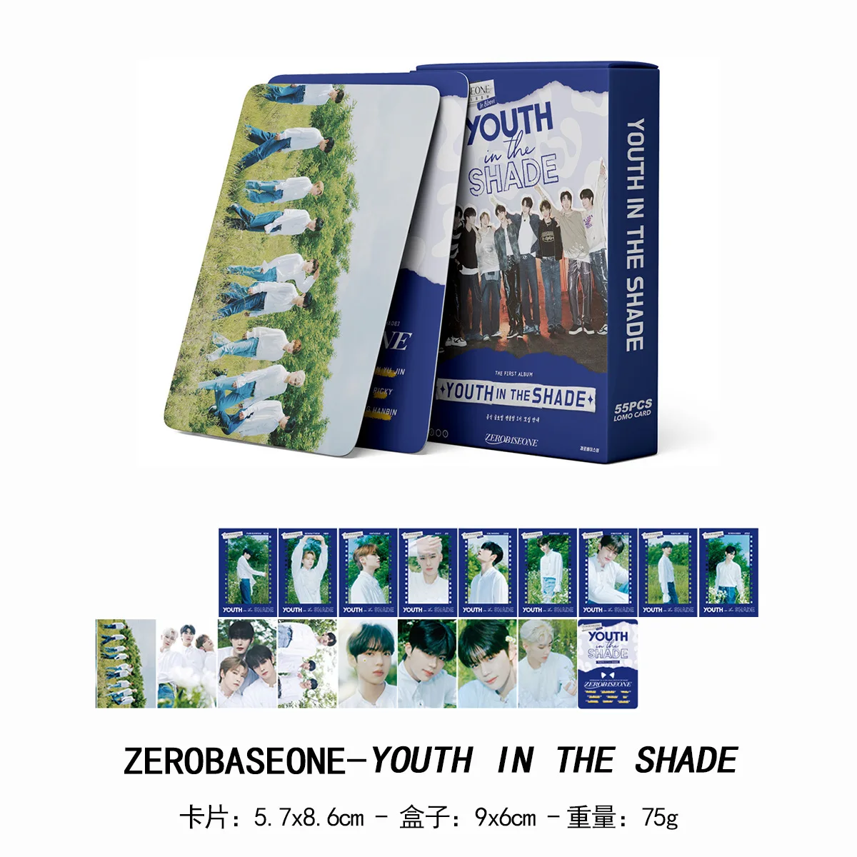 55 ZB1 Small Card Albums YOUTH IN THE SHADE By Zhang Hao, Han Weichen, And Surrounding LOMO Cards