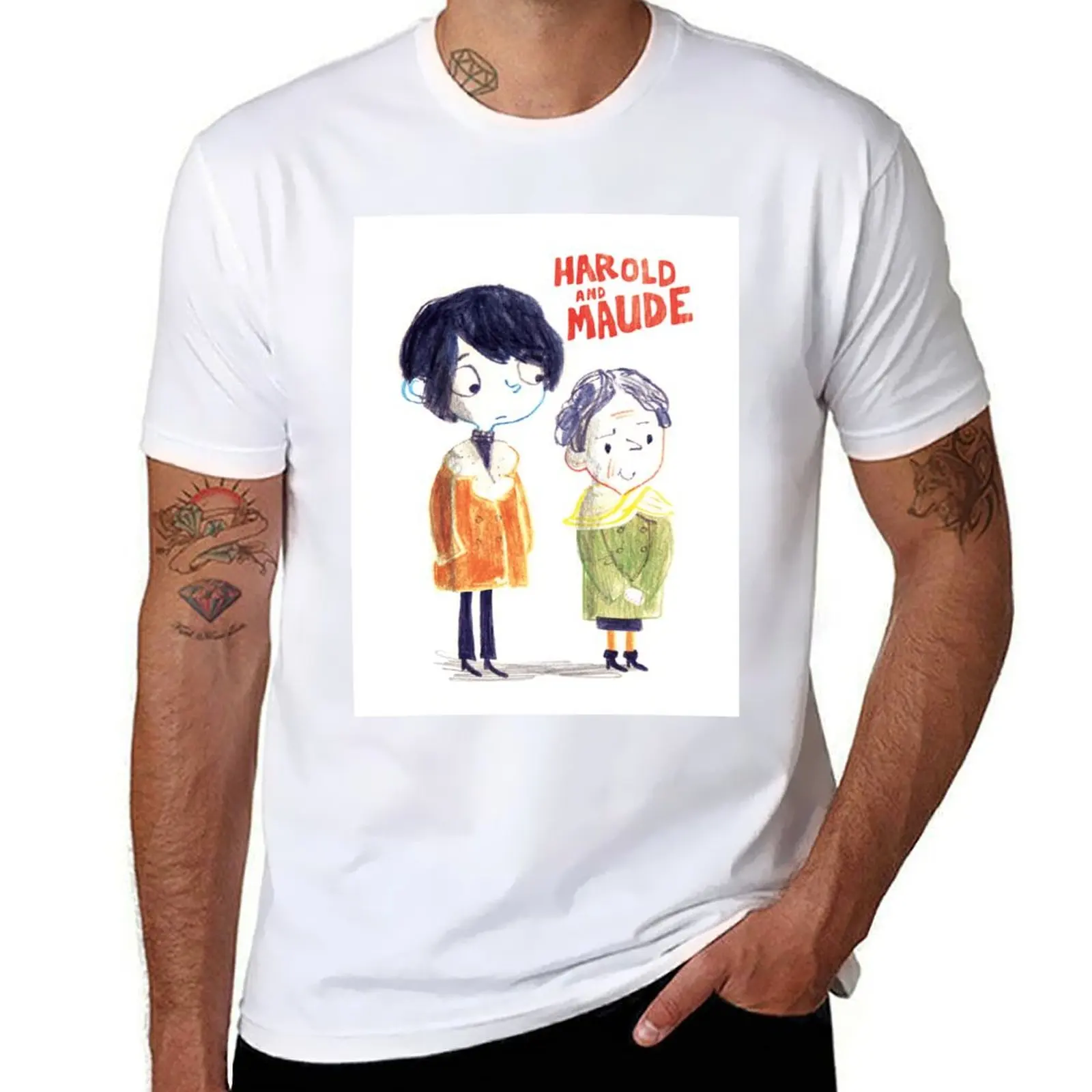 

100% tshirt humor & funny dark t Harold T-Shirt shirts Maude man shirts (Unsigned) t cotton