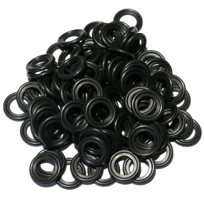 200pcs M14 Black Rubber Sealing Gasket for Car Oil Pan Drain Plug 12616850 1005593 Sump Washers