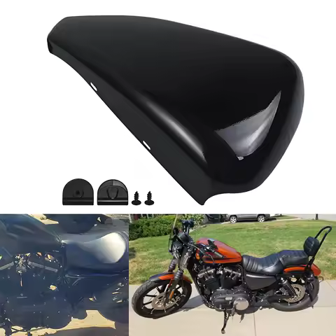 Motorcycle Left Side Battery Cover For Harley Sportster XL Iron 883 1200 Custom Forty Eight 2014-2022 Gloss Black Accessories