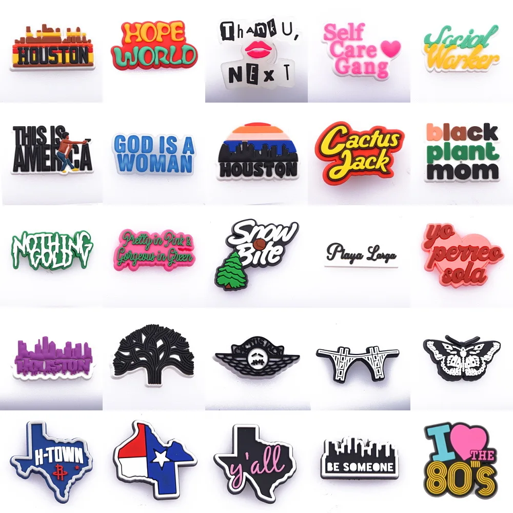 

Love Shoe Charms For Shoes Decoration Women Men Favorite 80's Charms For Clogs Shoe PVC Sandals Accessories
