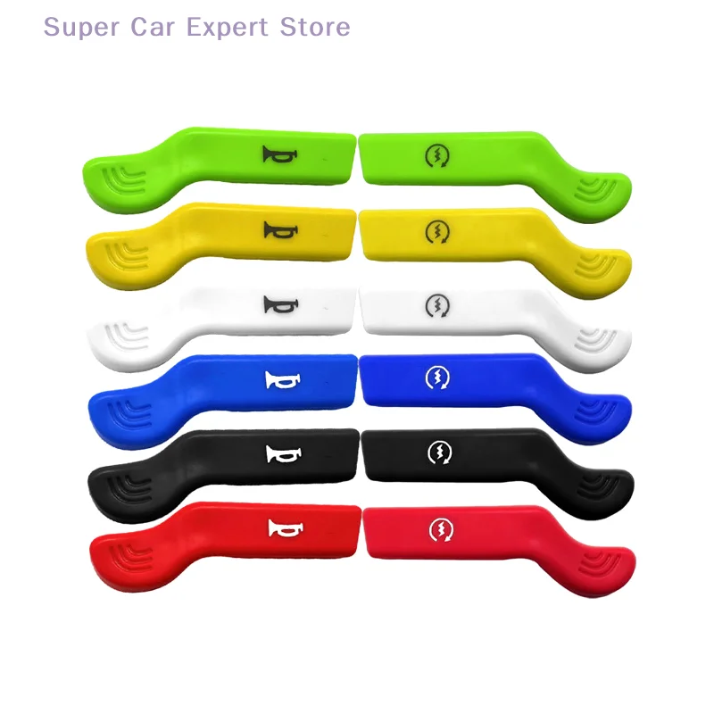Universal Motorcycle Start up Switch Button with Horn Extender 1 Pair Rubber Modification Key Extension for Custom Bikes